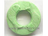 43*43*7mm green round natural turquoise pendant