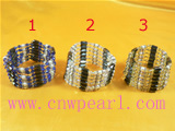 multicolor magnet pearl bracelet