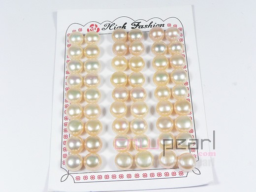 my finest pearl strands with 10-10.5mm pink loose bread pearl