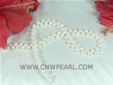 6-7mm natural white bread pearl strand with some discount