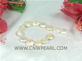 12mm pink coin freshwater pearl strand with some discount