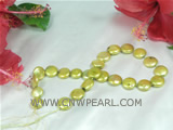 wholesale 12mm champagne color freshwater coin pearl strand