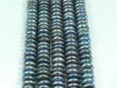 black 12mm coin freshwater pearl strand on sale