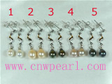 8-9mm freshwater pearl earrings with 18K GP hook