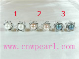 6-6.5mm freshwater pearl earring studs