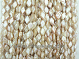 excellent quality of 8*14mm pink keshi freshwater pearl strand