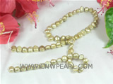 6-7mm canary color nugget pearl strands on sale