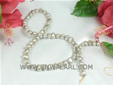 6-7mm argentate color nugget pearl strands on sale