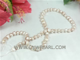 wholesale 6-7mm pink nugget pearl strands from China