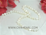 7-8mm natural white nugget pearl strands on sale