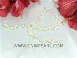 7-8mm natural white color nugget pearl strands on sale