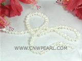 7-8mm natural white color nugget pearl strands