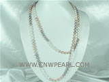 6-7mm rice freshwater pearl necklace on wholesale