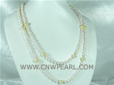 wholesale potato freshwater pearl with shell pearl necklace