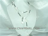 white square shell pearl necklace on wholesale