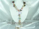 Wholesale freshwater pearl with crystal beads necklace