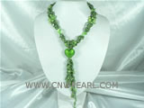wholesale cute heart shape glaze braid pearl necklace