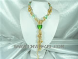 heart shape glaze braid pearl necklace on wholesale