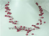 branch 5mm red coral jewelry necklace on wholesale