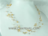 wholesale multicolor potato freshwater pearl necklace