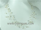 wholesale 4-4.5mm white potato freshwater pearl necklace