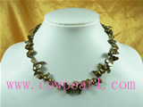 bronze tail shaped freshwater pearl necklace jewelry
