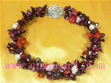 purple blister pearl necklace with shell jewelry