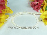 5-6mm natural white button pearl strand at a factory prices