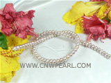 7-8mm lavender button freshwater pearl strand with some discount