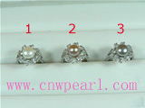 8-8.5mm freshwater pearl ring wholesale