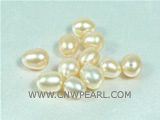 wholesale 100PCS 6*8mm AAA yellow rice-shape freshwater loose pe