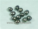 100PCS 6*8mm AAA bottle green rice-shape freshwater loose pearl