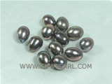 100PCS 8*9mm AAA venetian red rice-shape freshwater loose pearl