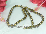 side 5-6mm dry rice shaped freshwater pearl strand