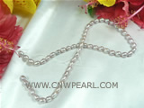 5-6mm silvery white rice pearl strand with some discount