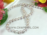 beautiful 6-7mm purple rice freshwater pearl strand
