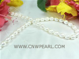 9-10mm white rice pearl strand at exceptional prices