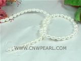 execellent quality of 6-7mm white rice pearl strand