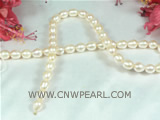 8-9mm pink rice pearl strand at a factory price