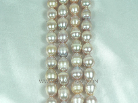 10-11mm pink rice pearl strand with some discount