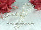 7*21MM white biwa freshwater pearl strands on sale