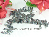sale 7*21MM celadon biwa freshwater pearl strands from China