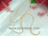 fashion 2.5-3mm pink seed freshwater pearl strand