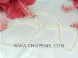 3.5-4mm white seed freshwater pearl strand on wholesale