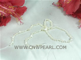 wholesale 3.5-4mm white seed freshwater pearl strand