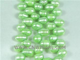 6-7mm green side drilled pearl strand at a factory price