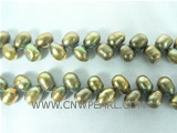 fashion 6-7mm dry wheat freshwater pearl strand