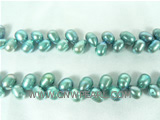 excellent quality of 6-7mm blue wheat pearl strand