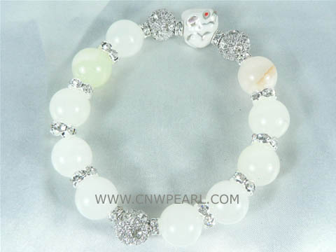 ingenious 12mm white marble bracelet
