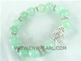 10mm aventurine bracelet in green on wholesale